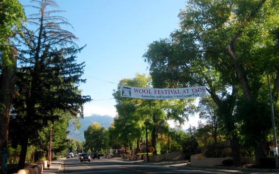 wool festival sign